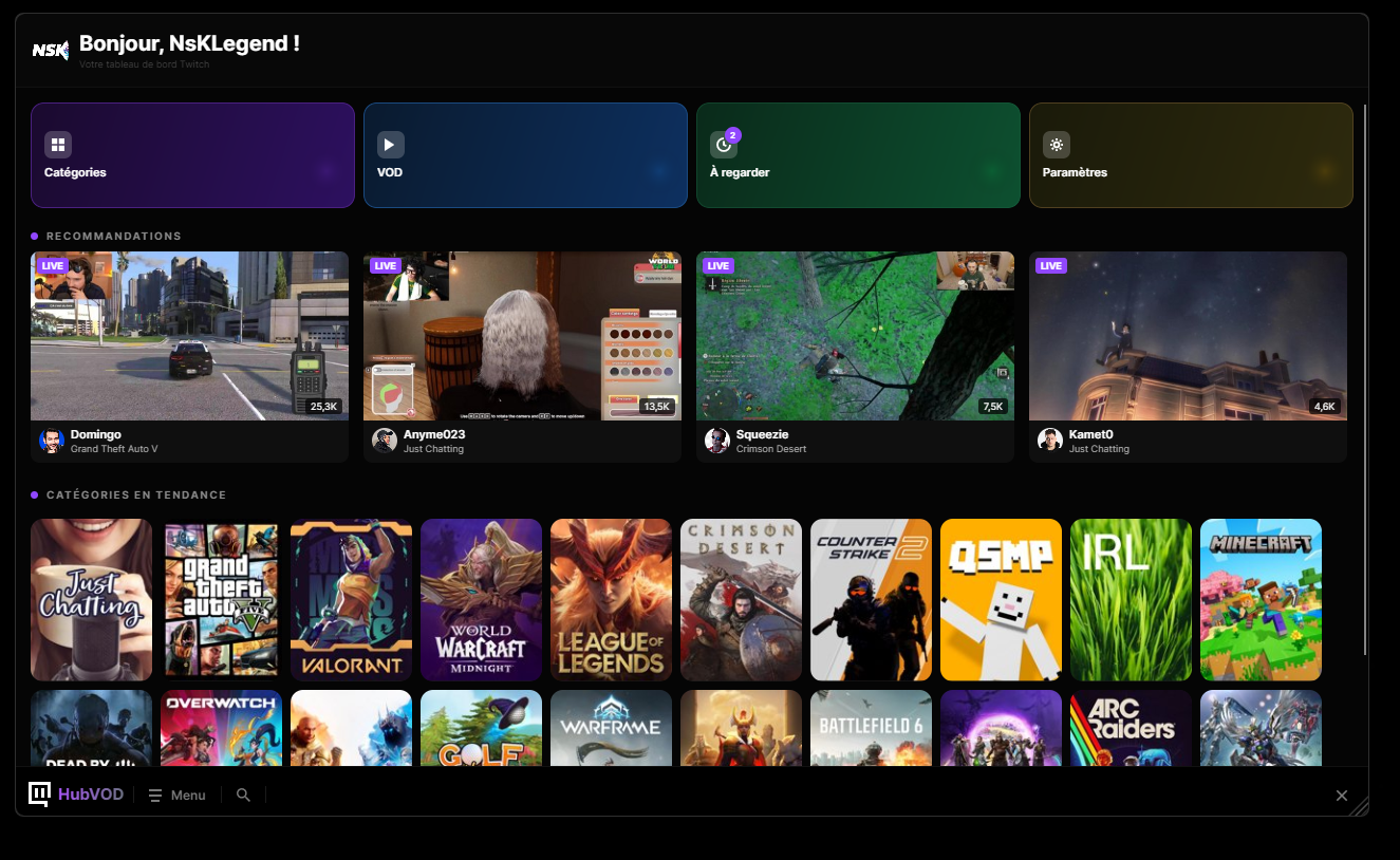 HubVOD Application